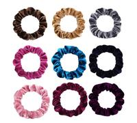 Beaupretty 10pcs Plush Hair Ties for Women and Girls Seamless Stretch Fabric Hair Bands Colorful Ponytail Holders for Everyday Use and Casual Hairstyles