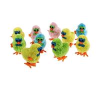 Beaupretty 10Pcs Plush Small Chicken Clockwork for Hand Wound Walking Animal Playthings Safe Plastic Material Cute Portable Childrens Random Color