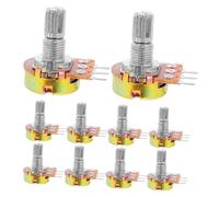 Beaupretty 10pcs Precision Potentiometer Variable Resistor for Electric Guitar Volume Control Audio Taper Knobs DIY Electronic Accessories Guitar Hardware