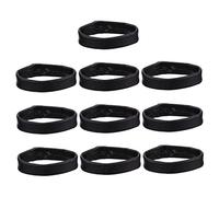 Beaupretty 10pcs Professional Watchband Rings Genuine Leather Watch Band Keeper Comfortable Surface Watch Parts