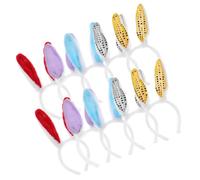 Beaupretty 10pcs Rabbit Ears Headbands Set Plush and Sequin Easter Party Hair Accessories for Comfortable Headdress for Cosplay and Festive Celebrations