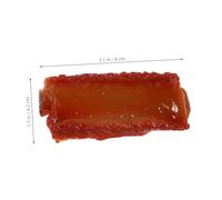 Beaupretty 10pcs Realistic Fake Pork Ribs Simulation Braised Meat Model Decorative Food Props for Kitchen Display Play Food for Home Decor and Culinary Inspiration