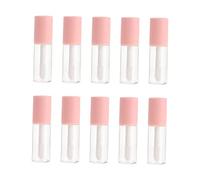 Beaupretty 10Pcs Refillable Lip Gloss Tubes Matte Pink DIY Lip Honey Storage Containers for Women and Color Tubes