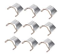 Beaupretty 10pcs Reusable Nail Art Aluminum Tray French Tip Nails Foil Art Treatment Tool Home Use
