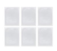 Beaupretty 10Pcs Self-Adhesive Plastic Label Sticker Holders 7.2 X 10Cm Vertical Badge Covers for Card Organization and Protection, Suitable for Collectible Display and Storage