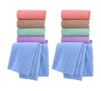 Beaupretty 10pcs Small Animal Fleece Bedding Blanket 30x30cm Soft Washable Microfiber Cage Liner Mat for Hamsters Guinea Pigs Rabbits Pet Bed Pads with Multi-color Bath Towels