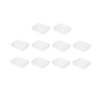 Beaupretty 10Pcs Small Plastic Storage Boxes Dustproof Lid Design for Organizing Earrings Makeup Sponges Cards Compact Size