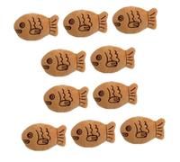 Beaupretty 10pcs Small Plush Fish Brooch Cartoon Snapper Pins for Women Elegant Accessories for Sweater Dress and Party Wear