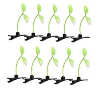 Beaupretty 10pcs Sprout Hair Clips Unique Green Plant Hairpins for Party DIY Crafts Durable Pe Design Easy to Use Cute Barrette for Home School and Events