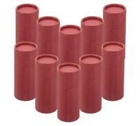 Beaupretty 10Pcs Thickened Paper Cylinder Tubes Storage Canisters for Essential Oil Bottles Red Multi-functional Packing Boxes Convenient Paper Jars for Tea Candy and Dried Foods