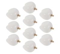Beaupretty 10pcs Tooth Pendant Charm Fake Teeth Charm for Necklace Bracelet Key Chains Jewelry Making Hanging Dentist Idea White Pendant Safety Chain