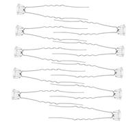 Beaupretty 10pcs U Shaped Hair Sticks with Rhinestone and Pearl Flower Design Elegant Hairpins for Bridal Updos Chignon and Hair Bun Styling for Women