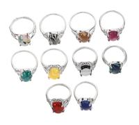 Beaupretty 10pcs Vintage Knuckle Ring Set for Women Boho Stackable Finger Rings Gothic Style Decorative Jewelry Chunky for Statement Looks
