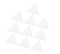 Beaupretty 10pcs White Triangle Plastic Canvas Sheets 7.5cm Embroidery Mesh for Needlepoint Cross Stitch DIY Crafts and Sewing Projects
