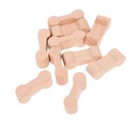 Beaupretty 10pcs Wooden Dog Bone Shaped Train Track Buckles for Safe Simulation Railway Connectors Accessories for Boys and Model for Train Track Building Fun