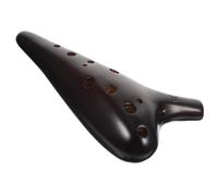 Beaupretty 12-hole Ac-tuned Alto Ocarina for Beginners, Ceramic Pottery Wind Instrument with Smoked Finish, Suitable for Boys and Girls and Practice in Ethnic Music Contexts