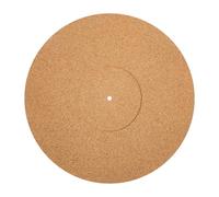Beaupretty 12-Inch Natural Cork Vinyl Record Player Mat with Groove, Turntable Platter Disc Protective Pad, Shock-Absorbing Cushion for Vinyl and Disc Players