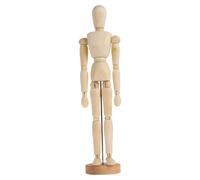 Beaupretty 12-inch Wooden Movable Joint Puppet Model, Artist Manikin for Sketching and Drawing, Wooden Doll Adornment with Flexible Joints for Art and Crafts Decoration