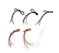 Beaupretty 12 Pairs Casual Leather Shoes and Laces Black Shoelaces Shoe Laces Round White Shoe Laces for Sneakers Straps Shoes Men Accessories Shoestrings Round Shoe Laces Color Dress