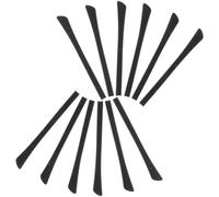 Beaupretty 12 Pairs Eyeglass End Tips Silicone Black Anti-slip Ear Cushions