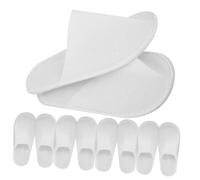 Beaupretty 12 Pairs Non Slip Disposable Travel Slippers for Guests Soft Textured Sole House Slippers Lightweight Portable Footwear for Hotel Spa Wedding and Home Use