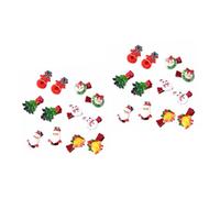 Beaupretty 12 Pairs Sweet Hairpin Hair Accessories for Girl Hairpin Barrettes for Infants Hair Accessories for Hairpin Christmas Hair Barrettes Kid Christmas Hairpin