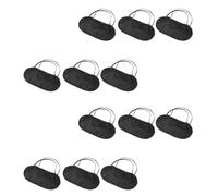 Beaupretty 12 Pcs Portable Sleep Mask for Travel and Train Use, Black Polyester Cloth Sponge Eye Mask with Light Blocking and Sleep Aid Features, for Camping and Naps