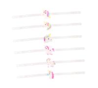 Beaupretty 12 Pcs Silicone Glow Bracelets Cartoon Unicorn Design for Birthday Parties Classroom Events Reusable Comfortable Wristbands for Boys