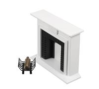 Beaupretty 12 Scale Dollhouse Miniature Wooden Fireplace Realistic Firewood Set, DIY Mini Room Decor for ’ Furniture Accessories