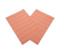 Beaupretty 12 Scale Dollhouse Wall Paper Stickers, Miniature Peel and Stick Red Brick Wallpaper for Doll House Decor and Accessories, A4 Size Sheets for Mini House Renovation