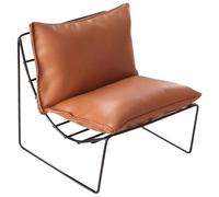 Beaupretty 12 Scale Iron Frame Mini Chair Model with Backrest Light Brown Miniature Doll House Chair for DIY Decoration and Doll Accessories