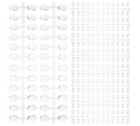 Beaupretty 12 Sets Nail Color Samples Medium Oval Nail Tips Display Chart for Manicure Samples Salon Equipment Professional Accessories