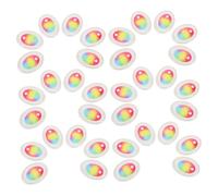 Beaupretty 120pcs Rainbow Color Craft Plush Eyes Realistic Safety Eyes for Stuffed Animals Crochet Dolls Fit Doll Eyeballs Decorations for DIY Handmade Puppets and Repair Projects