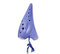 Beaupretty 12hole Ocarina Flute Ceramic Wind Musical Instrument for Beginners Boy Girl Students Adult Practice Traditional Alto Ocarina Toy