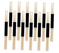 Beaupretty 12pairs Drumsticks Jazz Drum Maple Drumsticks Percussion Instrument for Adults Boys and Girls Drum Stick Drumming Equipment