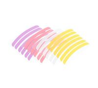 Beaupretty 12pairs Silicone Eyelash Perming Pads Soft Lash Lifting Strips for Professional Eyelash Curling Reusable Beauty Tools Yellow and White