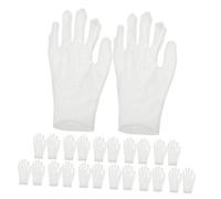 Beaupretty 12pairs White Cotton Gloves for Moisturizing Dry Hands Soft Comfortable Overnight Gloves for Men and Women for Autumn Use for Sensitive Skin