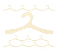 Beaupretty 12pcs 19cm Plastic Pet Clothes Hangers for Small Dogs and Cats, Non-slip Mini Coat Hangers for Pet Clothes Organization and Drying Rack in Wardrobe