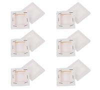 Beaupretty 12pcs 5x5cm Mini Cotton Canvas Frames Pre-Stretched Oil Painting Panels Blank Painting Boards for Artists and Craft Projects