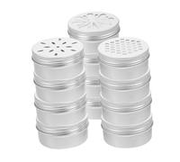 Beaupretty 12pcs Aluminum Round Storage Tins with Hollow Screw Lids Airtight Refillable Containers for Lip Balms Salves Lotion Bars Travel Friendly and Wear Resistant Jars