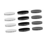 Beaupretty 12pcs Bible Silicone Bracelets Set with Inspirational Scripture Quotes Motivational Wristbands in Black White Gray for Adults Versatile Faith Accessories for Graduation Party Gifts