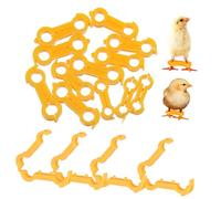 Beaupretty 12pcs Bird Leg Stabilizer Brace for Chicks Parrots Ducks Newborn Poultry Plastic Splay Leg Corrector for Foot Deformities Easy to Use with Multiple