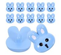 Beaupretty 12pcs Blue Resin Rabbit Buttons Easy to Sew Stable Decorative for Clothing and Crafts Project