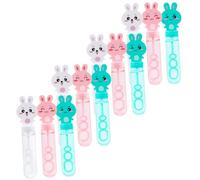 Beaupretty 12pcs Cartoon Bunny Bubble Wands for Portable Rainbow Bubble Makers Resistant to Bending Smooth Surface for Outdoor Parties and