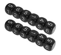 Beaupretty 12pcs Color Number Dice Set Math Practice Tool for Addition Subtraction Multiplication Division Interactive Educational for Classroom Home Learning