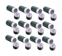 Beaupretty 12pcs Dark Green Round Craft Tubes Thick Cardboard Essential Oil Storage Containers Multifunctional Paperboard Canisters for Tea Incense Travel Packaging
