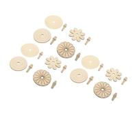 Beaupretty 12pcs Diy Wooden Gyroscope for Boys and Girls Outdoor Toys Unfinished Boys and Girls Tops Physics Learning Toy Safe and Fun