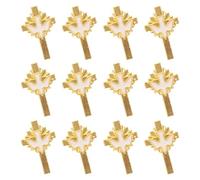 Beaupretty 12pcs Dove Cross Brooch Inspirational Catholic Pins Vintage Alloy for Funeral Church and Casual Wear Meaningful Accessories for Believers