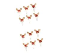 Beaupretty 12pcs Elegant u Shaped Hairpins Rhinestone Inlaid Design for Updo Hairstyles Vintage Hair Sticks for Bridal Parties and Casual Wear