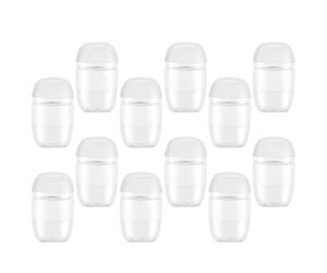 Beaupretty 12pcs Flip Cap Bottles Small Refillable Plastic Travel Bottles for Toiletries Portable Travel Containers Flip Caps for Cosmetics and Personal Use